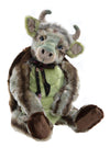 Charlie Bears Mock Turtle collectible plush character with soft fur, sculpted details, and whimsical design