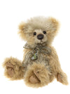 Charlie Bears Pickersgill limited edition panda made from golden mohair with alpaca accents wearing an organza bow and delicate necklace