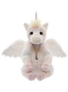 Charlie Bears limited edition Unicorn from 2026 Signature Collection with pastel mane, wings and moon star necklace 37cm