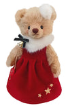 Christmas Bear Amandine by Teddy Hermann – Limited Edition 20cm Golden Mohair Collectible Christmas Bear