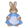 Classic Beatrix Potter Mrs Rabbit plush toy in blue dress