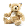 Steiff Paddy Teddy Bear 35cm classic blonde mohair collectible with white chest, 5-way jointed and gold button in ear