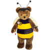 Teddy Hermann 102cm Standing Honeybee Bear – limited edition handcrafted mohair teddy dressed in yellow-and-black bee costume with wings and antennae.