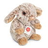 Teddy Hermann 12cm small bunny soft toy with extra-soft grey-tipped fur and a pink stitched nose