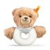 Sleep well bear grip toy with rattle - grey