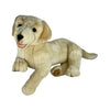 38cm cream Labrador plush soft toy sitting with soft fur and floppy ears