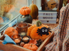 Morgan | Pumpkin with spider - plush toy