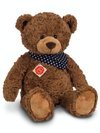Henry the Hermann Teddy Bear (48 cm) wearing a red bandana, super soft plush for birthdays & nursery décor.