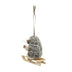 Sledding hedgehog ornament