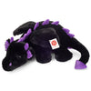 Teddy Hermann black dragon plush toy with purple scales, 32cm