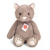 Teddy Hermann soft plush cat with whiskers and detailed paw pads