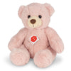 Teddy Hermann soft pink fluffy teddy bear with plush fur – ideal cuddly toy for babies, toddlers, or as a baby shower gift.