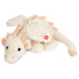Teddy Hermann fluffy white and pink dragon soft toy with pink details