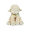Bunnies By The Bay Shep the Sheep plush with oatmeal shaggy fur and checked scarf