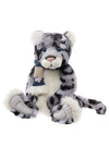 Charlie Bears 2025 Exclusive Babbledy – Fully Jointed 41cm Snow Leopard Plush Toy with Scarf