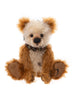 Charlie Bears Anniversary Bhada teddy bear from the Isabelle Collection, crafted from cream and golden brown mohair with tear and repair detailing.