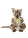 Charlie Bears Australia plush bear from the Bearhouse Collection, cuddly nabarlek with special belly pouch