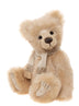 Charlie Bears Cookie Crumbs 43cm golden-beige plush bear with silver shimmer and scarf