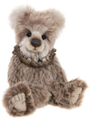 Charlie Bears Humblebee 2026 teddy bear in honeyed fawn mohair with lace collar and heart pendant, fully jointed