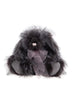 Charlie Bears Moonbeams rabbit in grey plush with white tipping, pink nose, organza bow, 38cm
