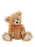 Charlie Bears Poddle 32cm yellow-beige plush bear with orange bow