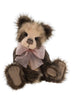 Charlie Bears Serenity teddy bear 2026 plush collection 34cm brown cream soft toy fully jointed collectible teddy bear with pink ribbon