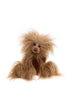 Charlie Bears Tater Tot handcrafted light brown plush teddy bear with dark brown organza bow