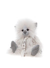 Charlie Bears Wind Elf plush bear in white and grey with neckerchief, inspired by the elements