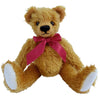 Clemens Teddy Tomke golden mohair bear keychain with zip pocket and snap hook