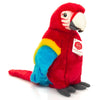 Colourful macaw soft toy plush parrot