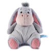 Disney x GUND Oh So Snuggly Eeyore plush toy with floppy ears, soft fabric, and patchwork design.