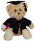 graduation teddy bear soft plush in cap and gown