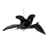 Hansa Black Bat plush toy with soft black fur, detailed wings, and lifelike face.
