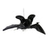 Hansa Black Bat plush toy with soft black fur, detailed wings, and lifelike face.