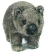 Hansa Wombat plush toy with realistic handcrafted fur and lifelike features
