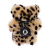 Leopard Flatout Bear made from soft Australian sheepskin, a plush comfort toy for babies and toddlers