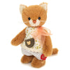 Loulou limited edition cat by Teddy Hermann wearing floral dress and pink bow