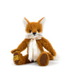 Merrythought Freddy Fox handmade mohair fox soft toy with classic British teddy bear craftsmanship.