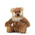 Merrythought Woody Limited Edition teddy bear handmade in England from milk chocolate and dark blonde mohair with velvet paws and mohair collar.