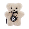 Milk Flatout Bear in creamy-white sheepskin, soft and cuddly comfort toy for babies and newborns