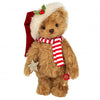 Nikolas Limited Edition Christmas Teddy Bear by Teddy Hermann, 25cm mohair bear in red velvet outfit with bell