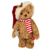 Nikolas Limited Edition Christmas Teddy Bear by Teddy Hermann, 25cm mohair bear in red velvet outfit with bell