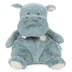 Oh So Snuggly Hippo soft plush toy in aqua with quilted ears and feet