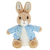 Classic Beatrix Potter Peter Rabbit soft toy in blue jacket