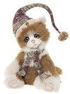 Plumpton Charlie Bears Isabelle Collection 2026 limited edition cat in alpaca and mohair with knitted hat, scarf and antique key detail