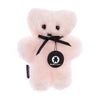 Rosie Flatout Bear in large size with soft pink sheepskin, cuddly comforter for babies and young children