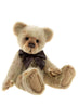 Snoozy Charlie Bears cream plush teddy bear with brown bow and necklace, fully jointed 30cm cuddly bear from 2026 collection