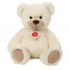 Soft white plush teddy bear by Teddy Hermann, a cuddly collectible bear.