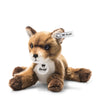 Steiff Foxy Baby Fox soft plush toy with realistic features and soft orange fur