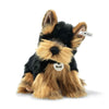 Steiff Herkules Yorkshire Terrier – 24cm soft plush dog in brown and black, long-haired accents, airbrushed face, and “Button in Ear,” ideal for cuddles & collectors.